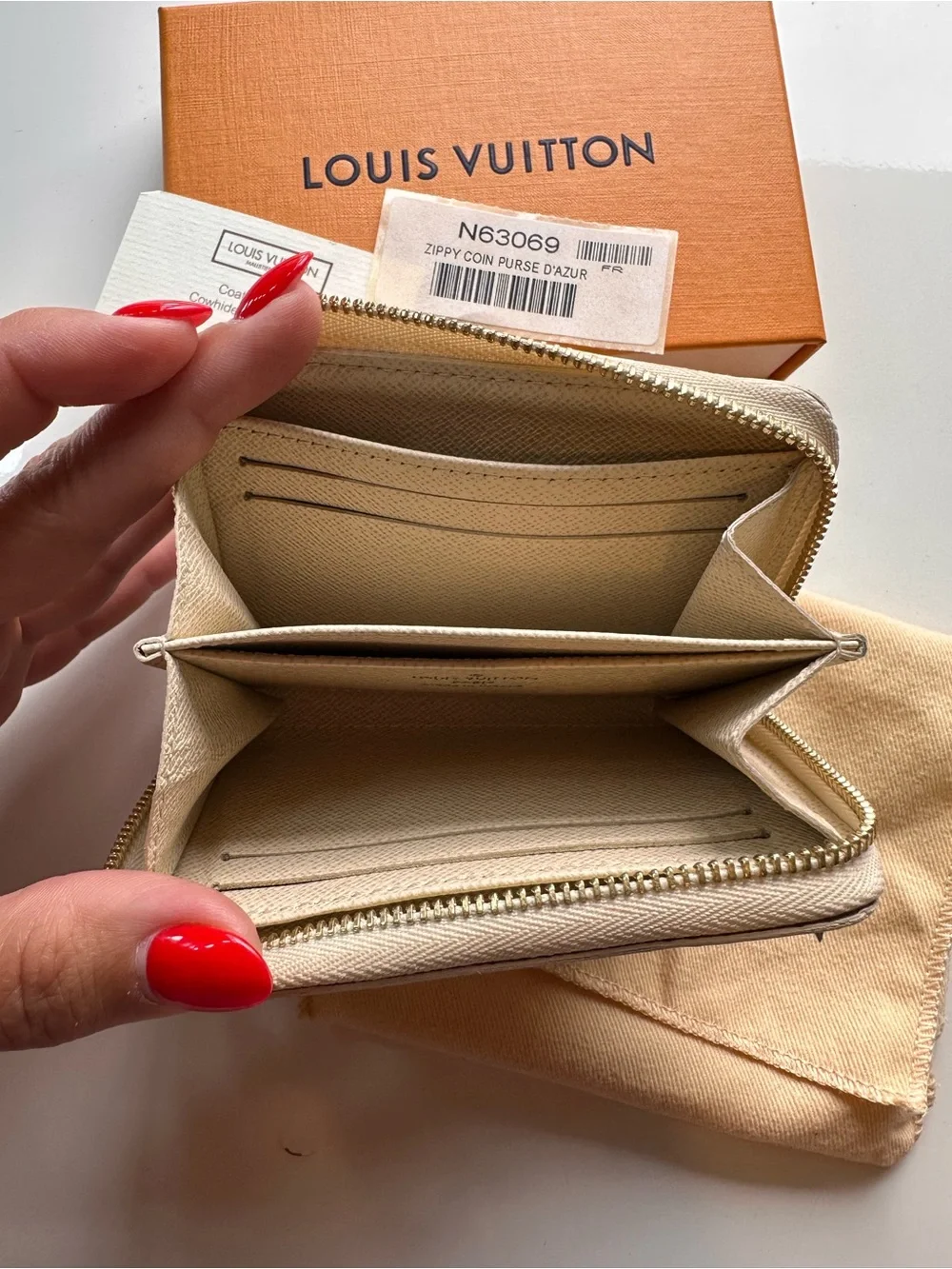 Louis Vuitton Damier Azur Zippy Coin Purse
